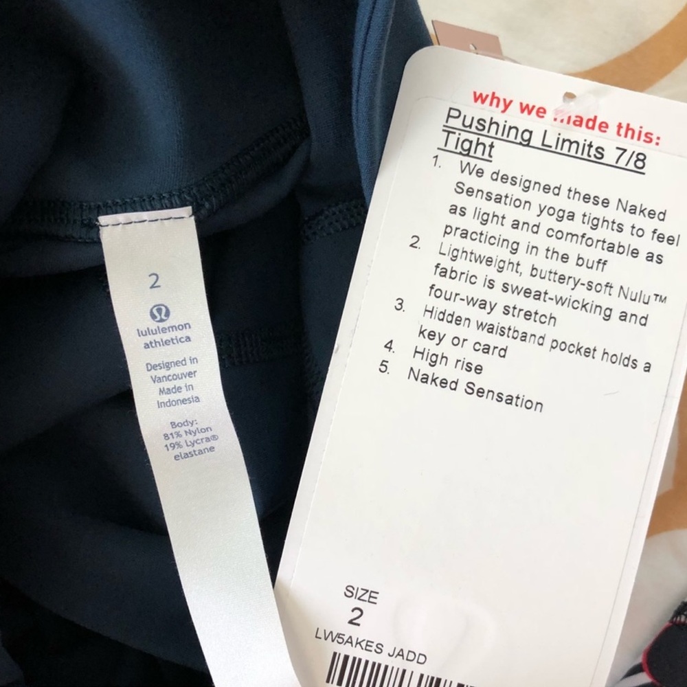 ❌ SOLD ❌ Lululemon Pushing Limits Pants - Picture 4 of 8